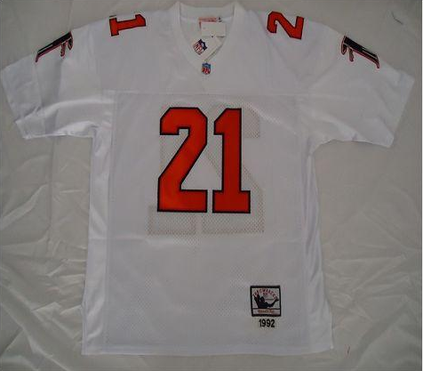 Men's Atlanta Falcons ACTIVE PLAYER Custom White Mitchell & Ness Throwback Stitched Jersey Men's Atlanta Falcons ACTIVE PLAYER Custom White Mitchell & Ness Throwback Stitched Jersey
